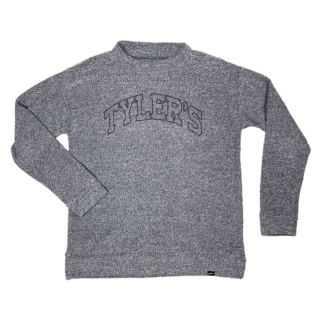 Techstyles Terry Cloth Sweatshirt SM Gray Tyler’s Graphic Pullover Soft